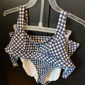 Lands End Draper James 2 piece swimsuit